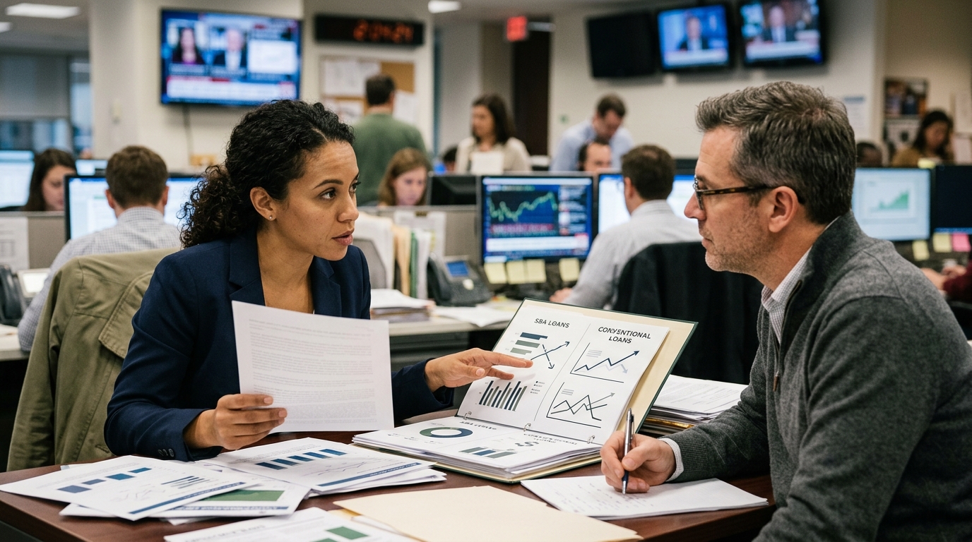 Illustration: SBA Loans vs. Conventional Loans: The 2026 Guide for Accounting Firms